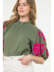 Flocked and Forgetful Top