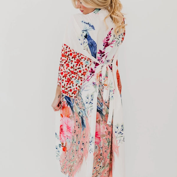 Peacock Summer Kimono-2 Colors