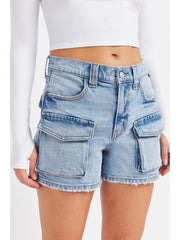 Cargo Denim Shorts