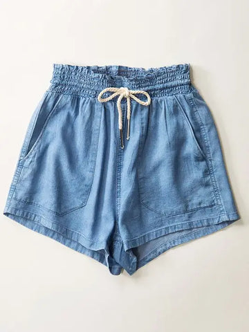 Tencel Rope Drawstring Shorts - 3 Colors