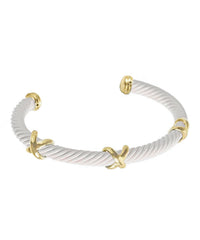 Gold X Designer Inspired Cable Bracelets