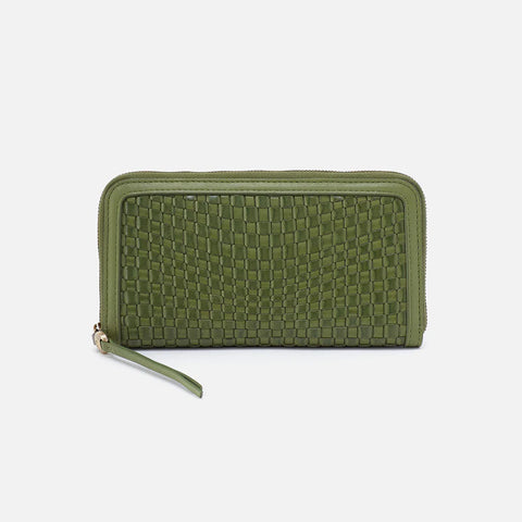 HOBO Nila Large Zip Around Continental Wallet-Sweet Basil