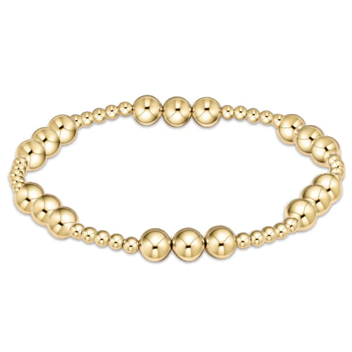 enewton Classic Joy Pattern 5mm Bead Bracelet - Gold