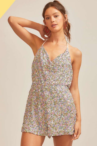 Ansley Sequin Romper