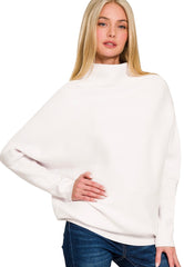 Otto Mock Neck Sweater-Multiple Colors