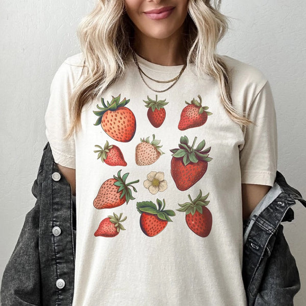 Spring Strawberry Graphic Tee