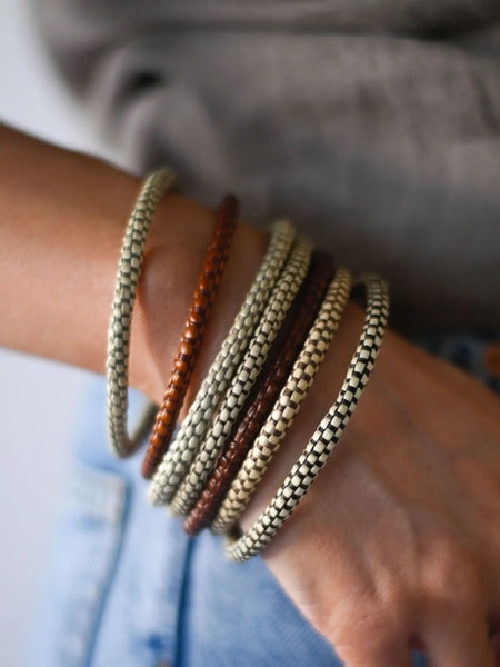 Raffia Bangles-3 Colors