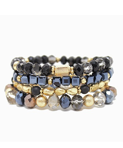 Stretch Bracelet Sets - 4 Colors