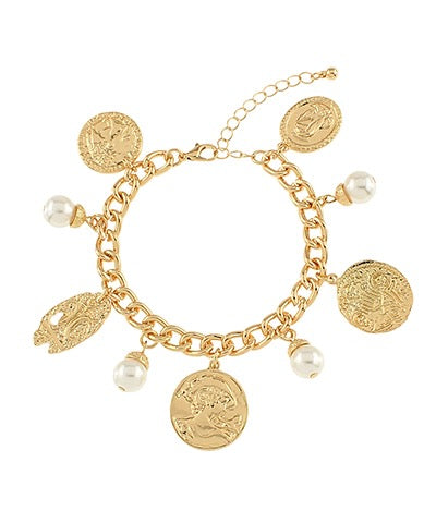 Sunken Treasure Coin Charm Bracelet