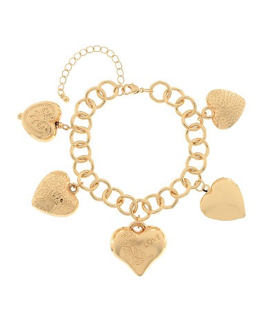 Locket Heart Charm Bracelet