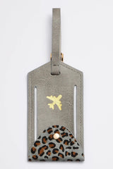 Genuine Leather Animal Print Luggage Tag-5 Options