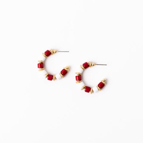 Cara Hoop Earring-Small, Medium or Large-Multiple Colors