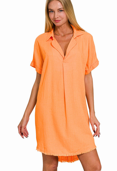 So Easy Linen Dress - Multiple Colors