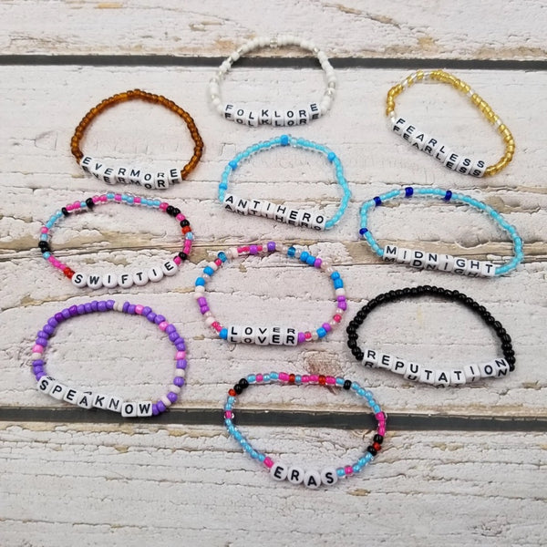 Swiftie Fandom Seed Bead Bracelets-Multiple Options