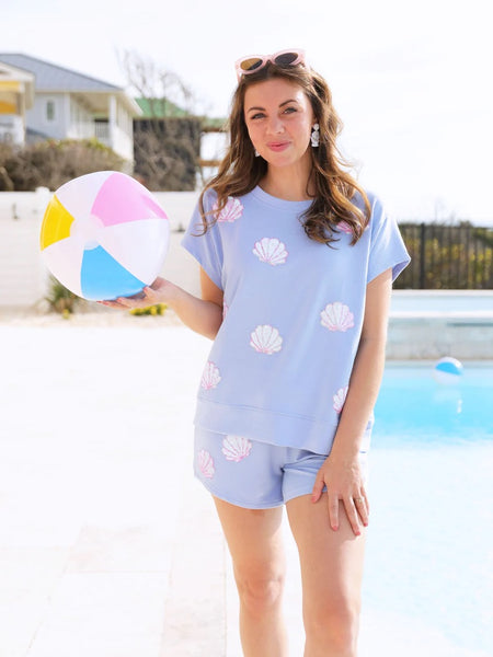 Emily Short Set-Periwinkle Seashells