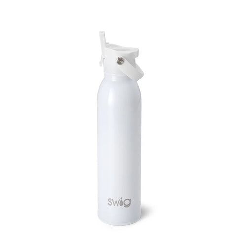 Swig Shimmer White Flip + Sip Bottle 20oz