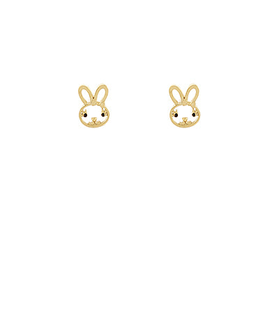 Rabbit Face Stud Earrings