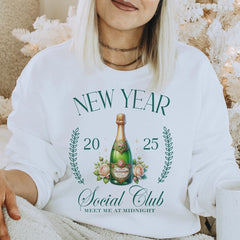 Happy New Year Social Club Sweatshirt 2025