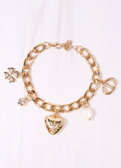 Costello Charm Bracelet Gold