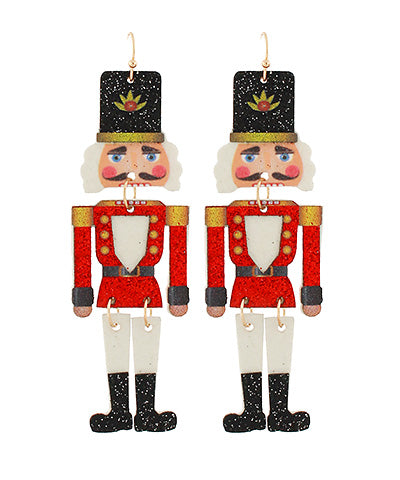 Festive Nutcracker Earrings-2 Colors