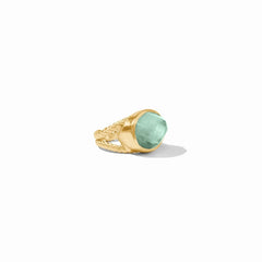 Julie Vos Nassau Statement Ring-Iridescent Aquamarine Blue