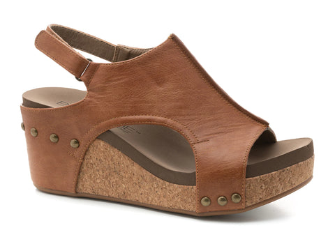 Corky's Carley Wedge | Cognac Smooth