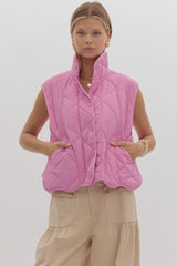 Quinn Quilted Puffer Vest-Multiple Options