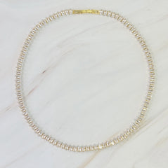 Marquise Cut Sparkle Tennis Necklace