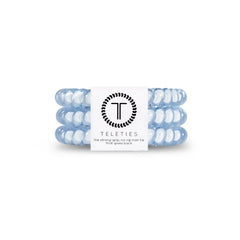 Teleties Spiral Hair Coil | Washed Denim Hair Ties-Multiple Options