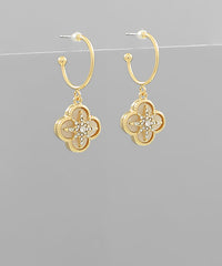 Starburst Trefoil Earrings-2 Colors