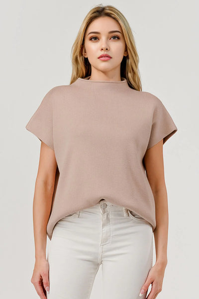 Sabrina Mock Neck Sweater - 4 Colors