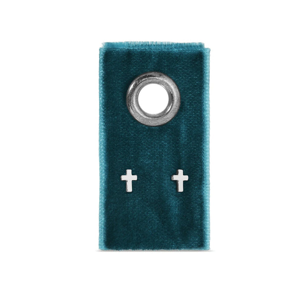 Small Cross Studs on Velvet Gift Tag - 2 Colors