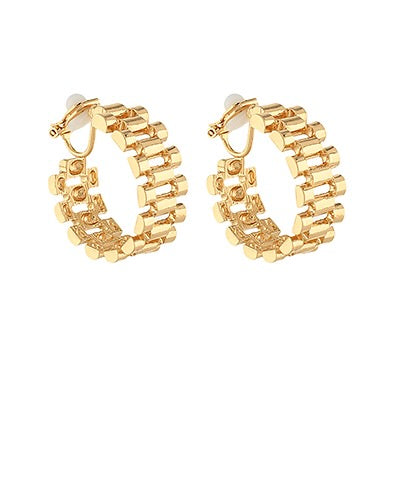 Watchband Hoop Earrings