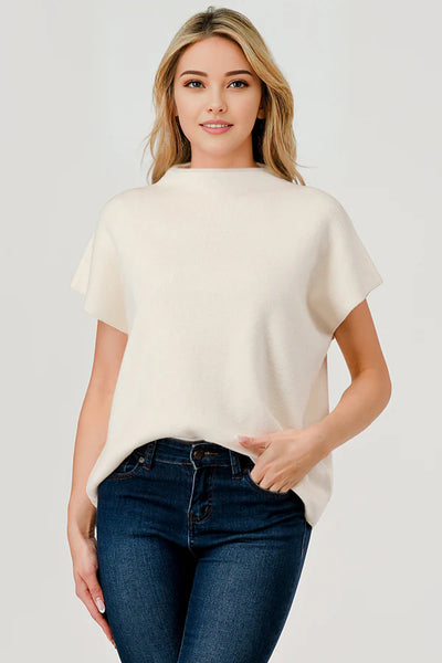 Sabrina Mock Neck Sweater - 4 Colors