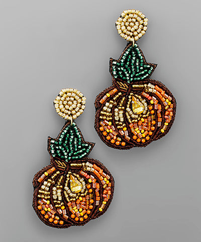 Harvest Pumpkin Earrings