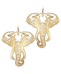 Elephant Silhouette Earrings