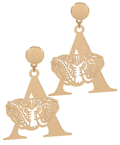 Big A and Elephant Earrings - 2 Colors