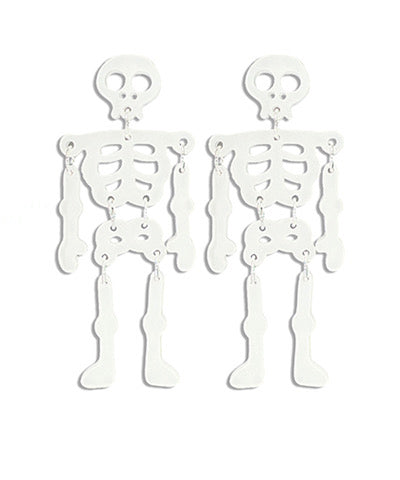 Glow In the Dark Skeleton Earrings