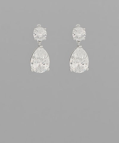 Teardrop Rhinestone Earrings