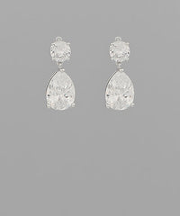 Teardrop Rhinestone Earrings