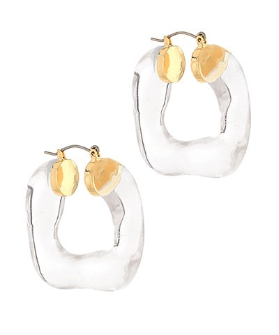 Angie Clear Earrings