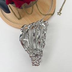 Skeleton Hand Hair Clip-Multiple Colors