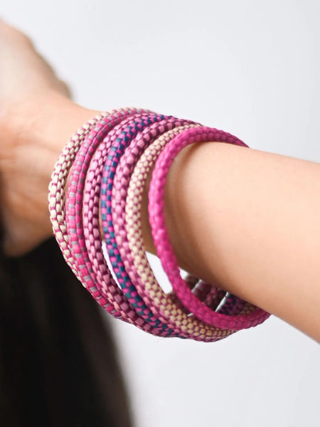 Raffia Bangles-3 Colors