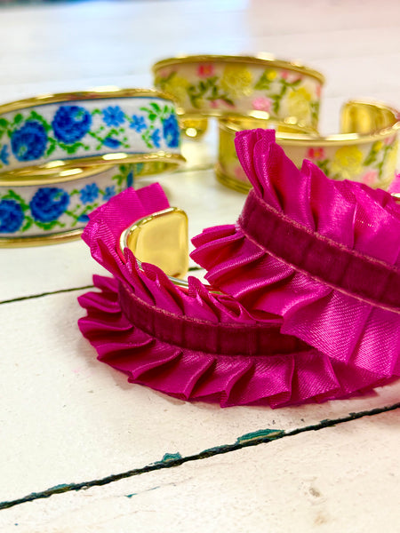 Ribbon Cuff Bracelet - 3 Styles