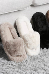 Lazy Days Fuzzy Slippers-Multiple Options