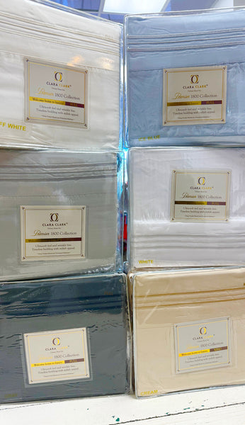 Clara Clark Premier 1800 Collection Sheets - 6 Colors