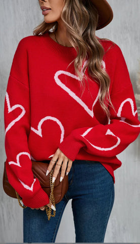 Moxie Heart Sweater