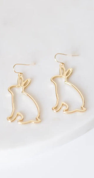 Bunny Silhouette Earrings