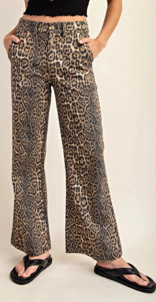 Briar Leopard Print Jeans