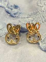 Rabbit Face Stud Earrings